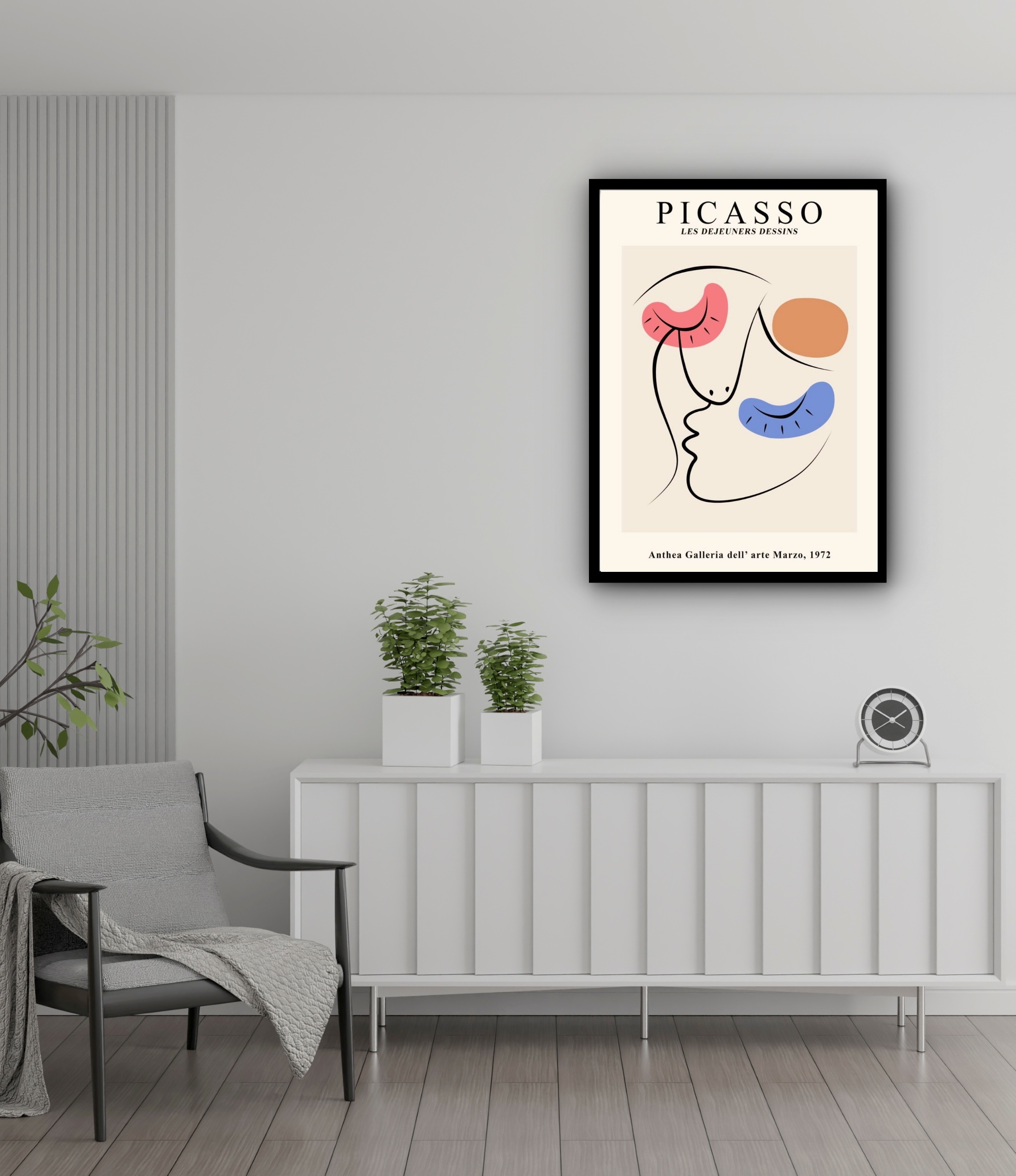 Quadro Decorativo Picasso Le Dejeuners - 70x50 cm