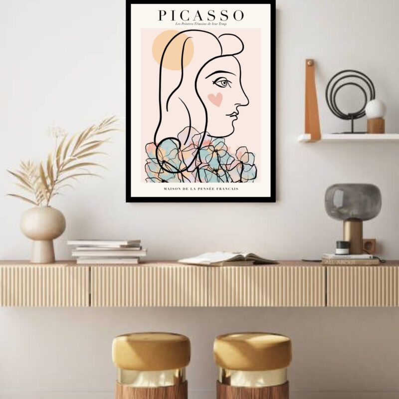 Quadro Decorativo Picasso Maison de La Pensée - 70x50 cm