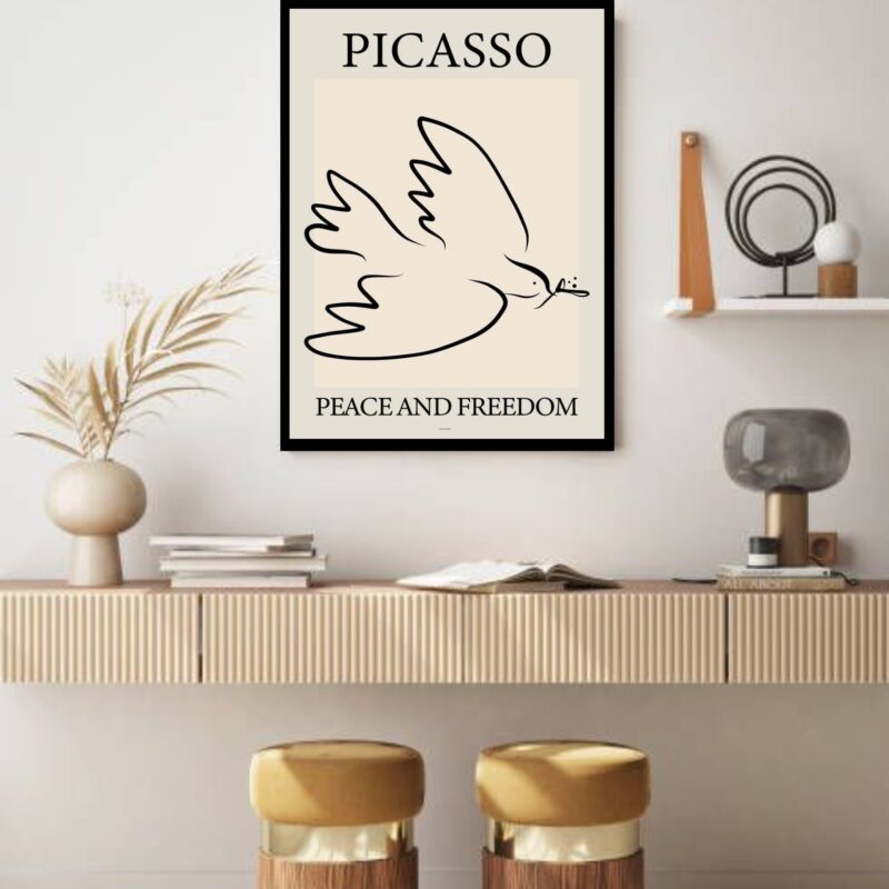 Quadro Decorativo Picasso Peace and Fredom - 70x50 cm