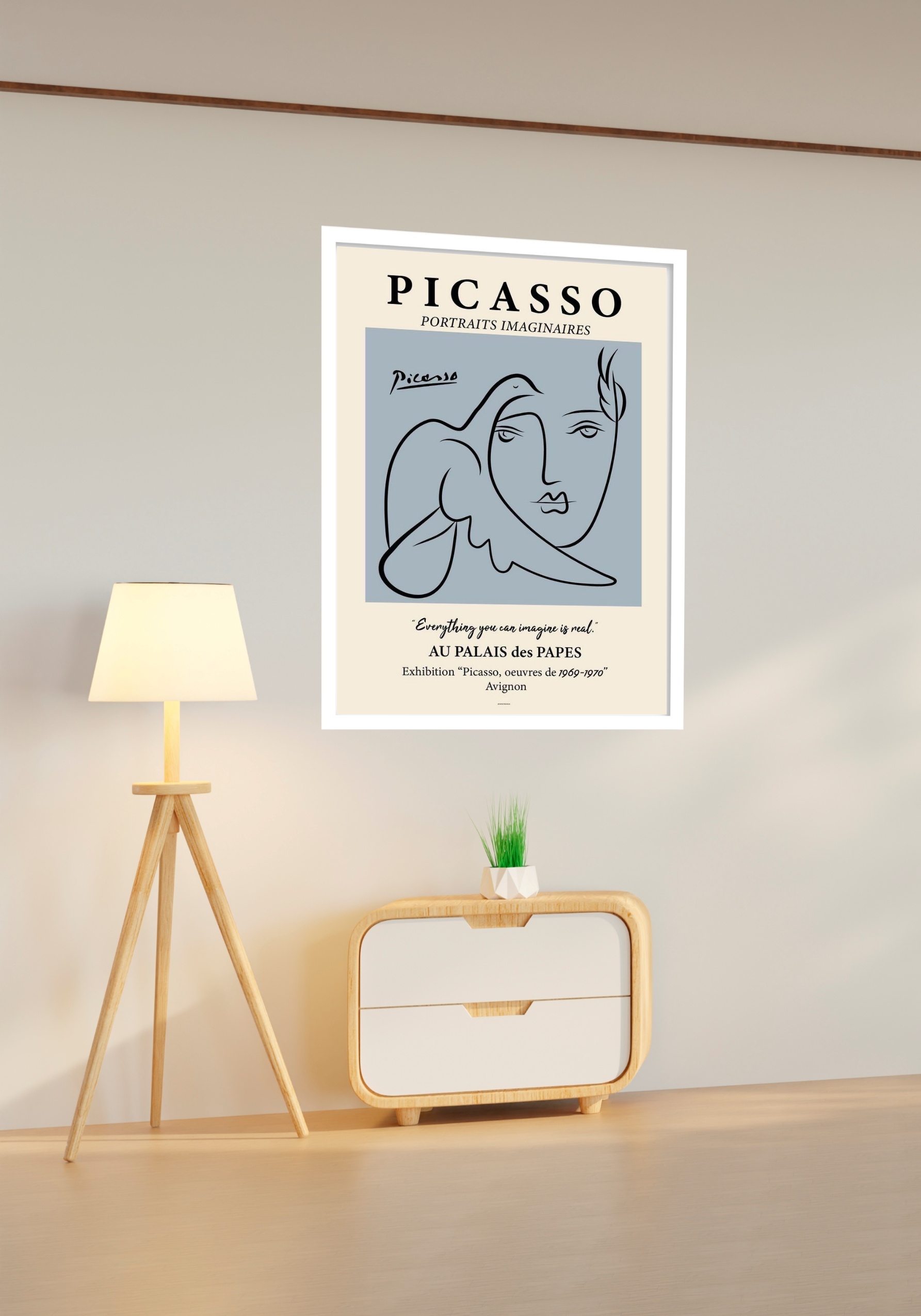 Quadro Decorativo Picasso Portraits Imaginaires - 70x50 cm