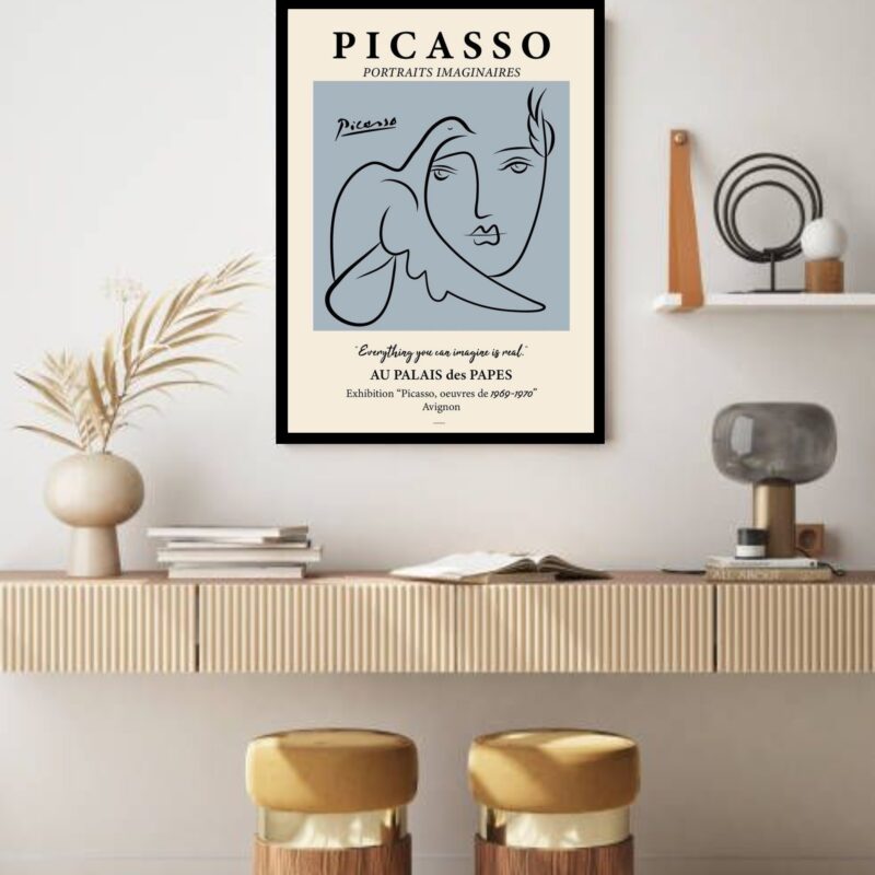 Quadro Decorativo Picasso Portraits Imaginaires - 70x50 cm