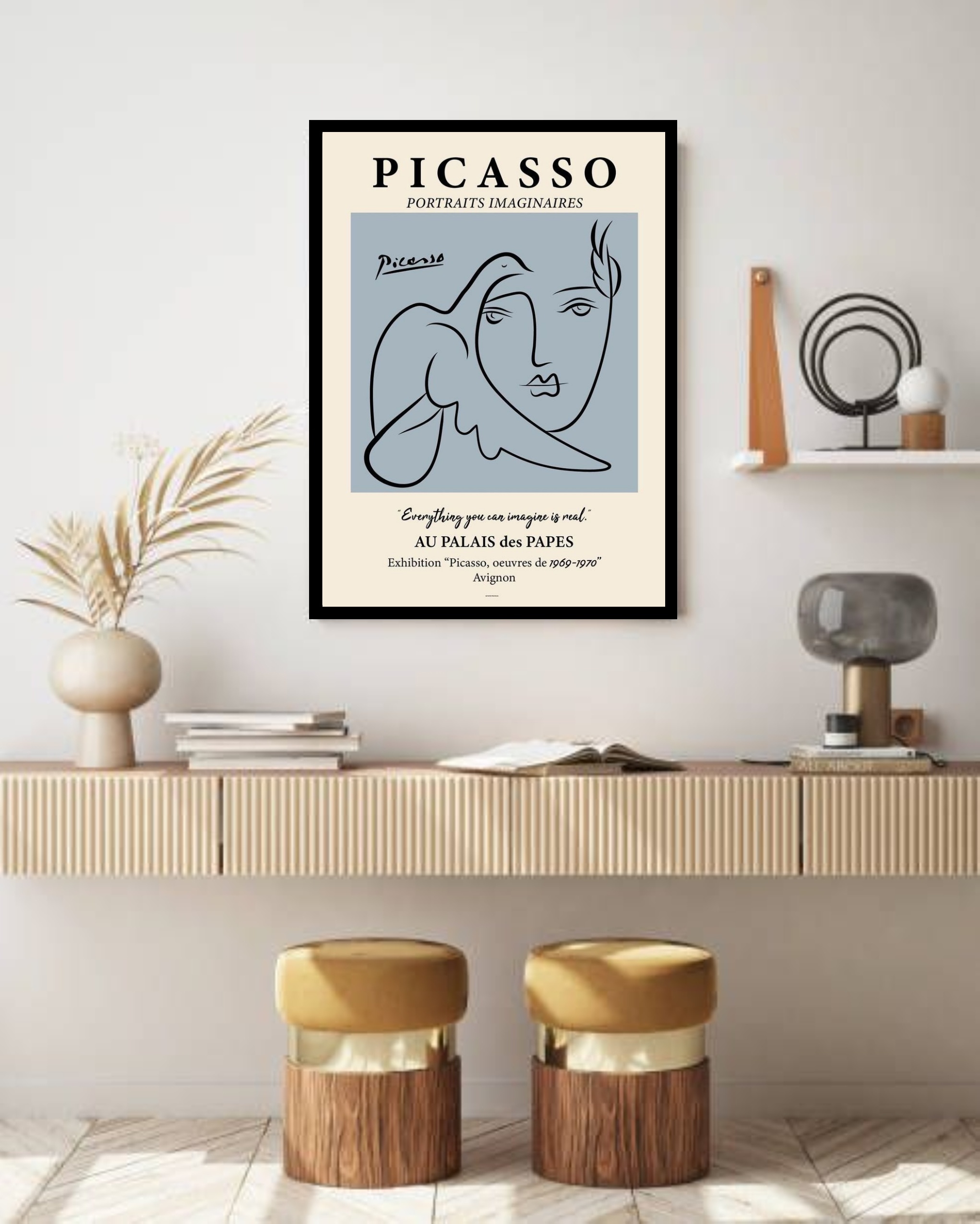 Quadro Decorativo Picasso Portraits Imaginaires - 70x50 cm