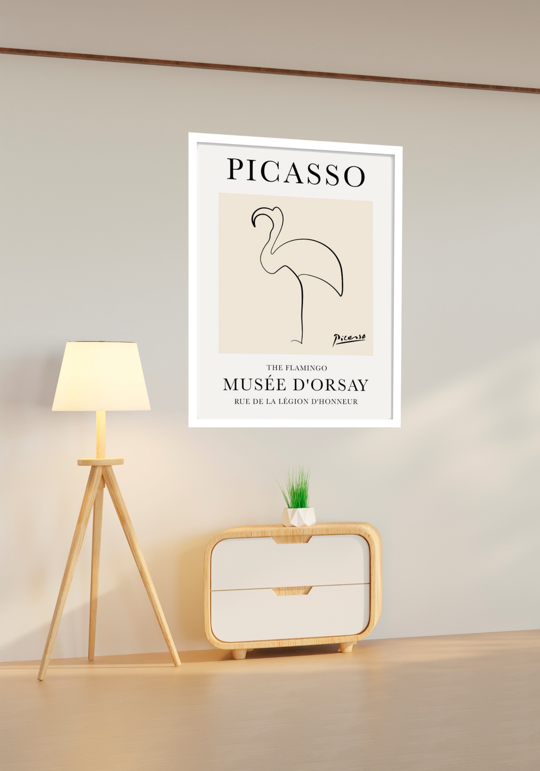 Quadro Decorativo Picasso The Flamingo - 70x50 cm