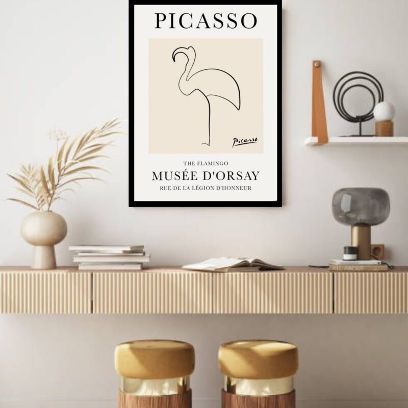 Quadro Decorativo Picasso The Flamingo - 70x50 cm