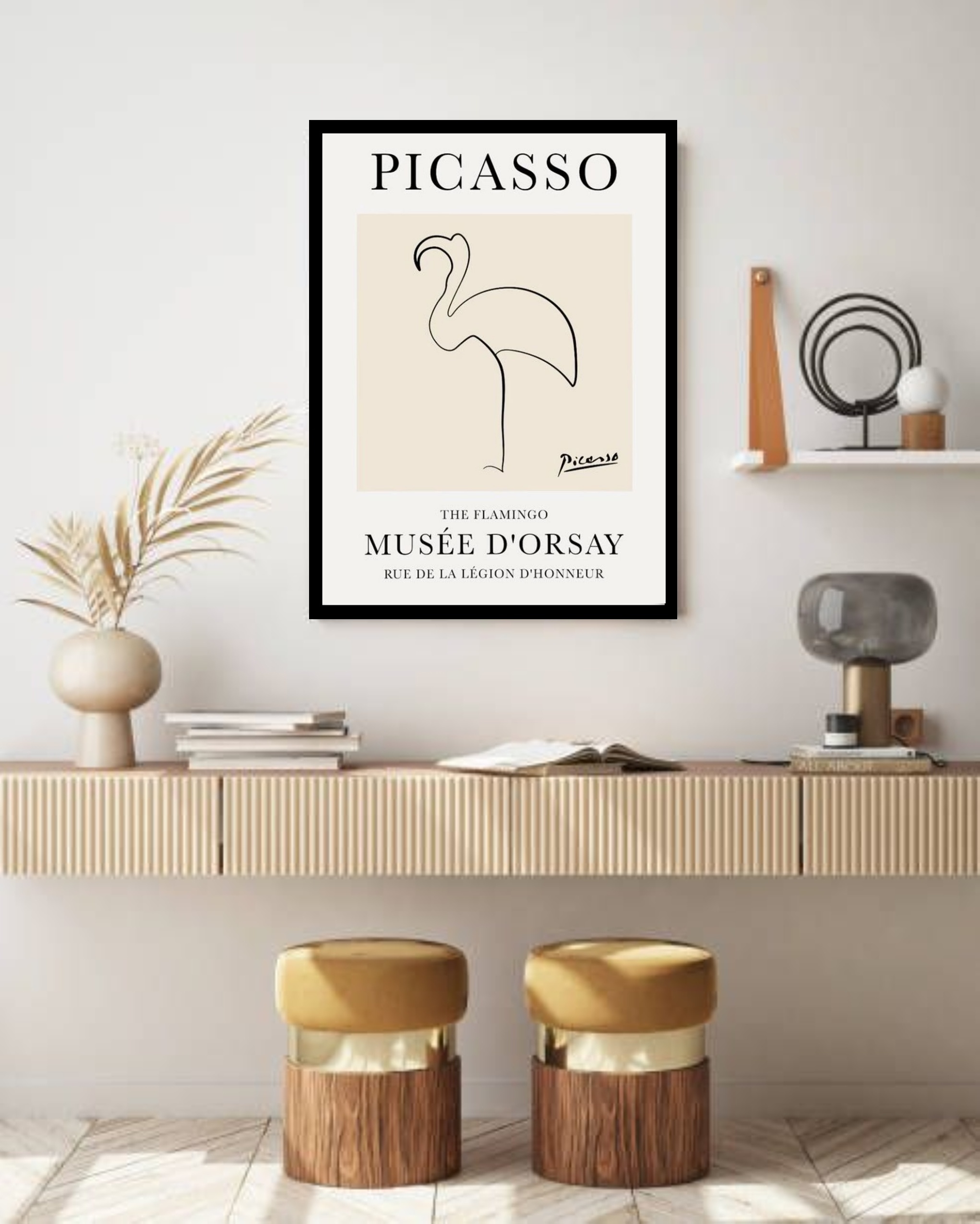 Quadro Decorativo Picasso The Flamingo - 70x50 cm