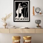 Quadro Decorativo Picasso The Kiss - 70x50 cm