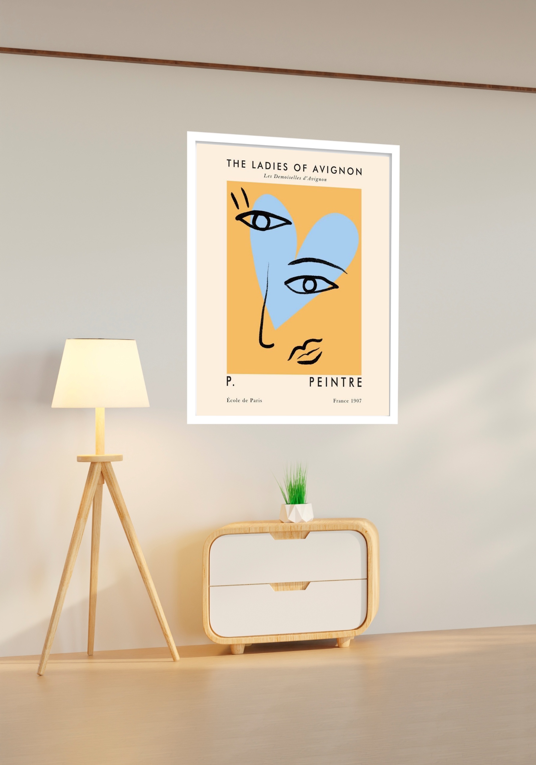 Quadro Decorativo Picasso The Ladies - 70x50 cm