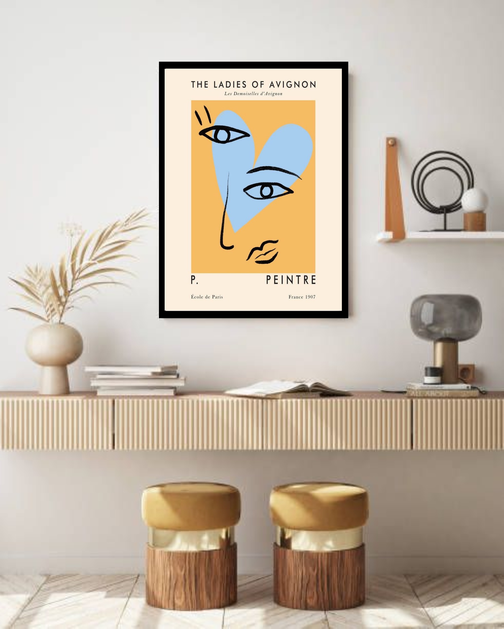 Quadro Decorativo Picasso The Ladies - 70x50 cm