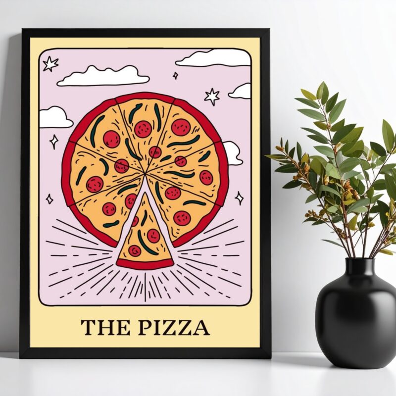 Quadro Decorativo Pizza - Carta Tarot