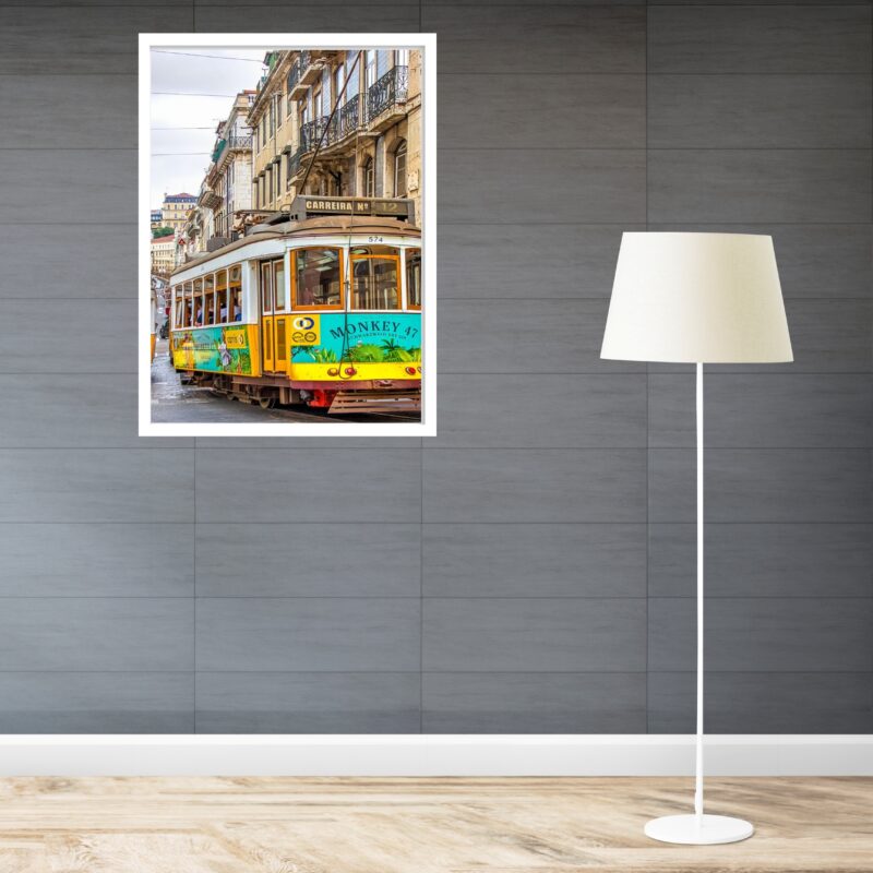 Quadro Decorativo Porto Portugal Bonde - 70x50 cm