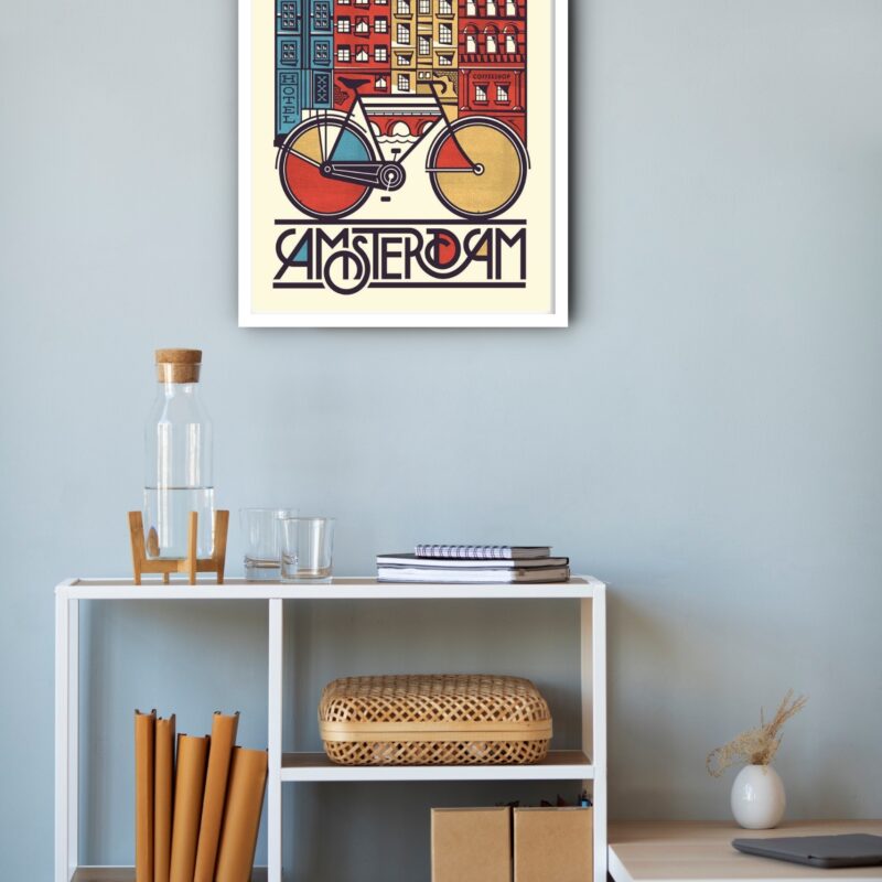 Quadro Decorativo Poster Amsterdam - 70x50 cm