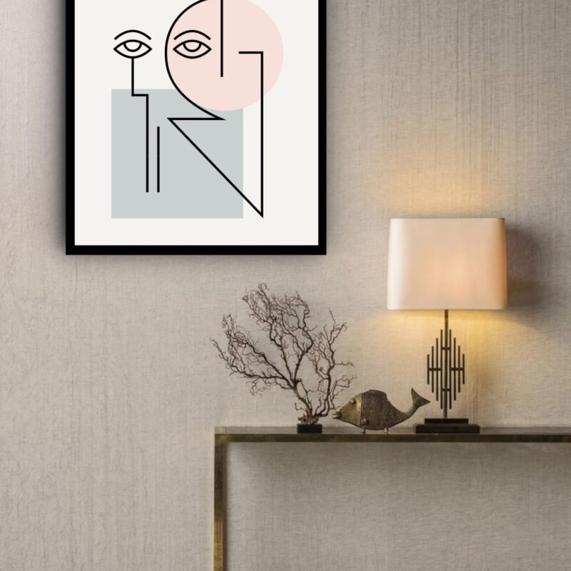 Quadro Decorativo Poster Cubismo Picasso - 70x50 cm