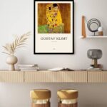 Quadro Decorativo Poster Gustav Klimt Beijo - 70x50 cm