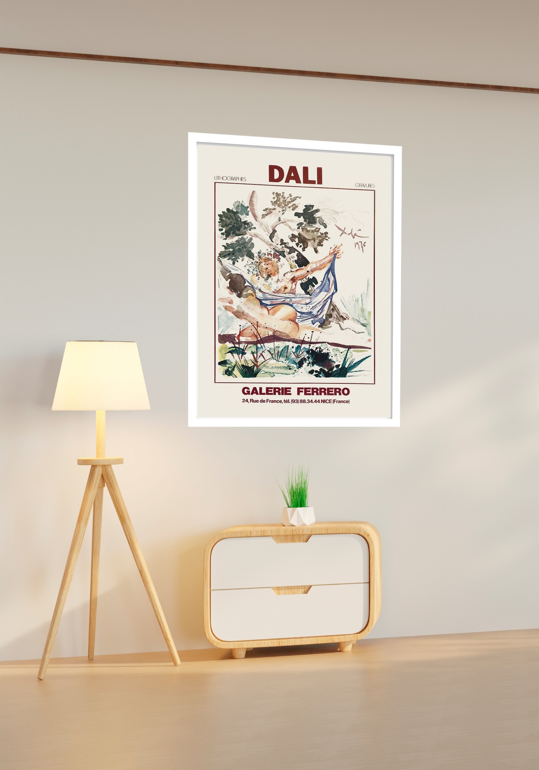 Quadro Decorativo Poster Obra Dali - 70x50 cm