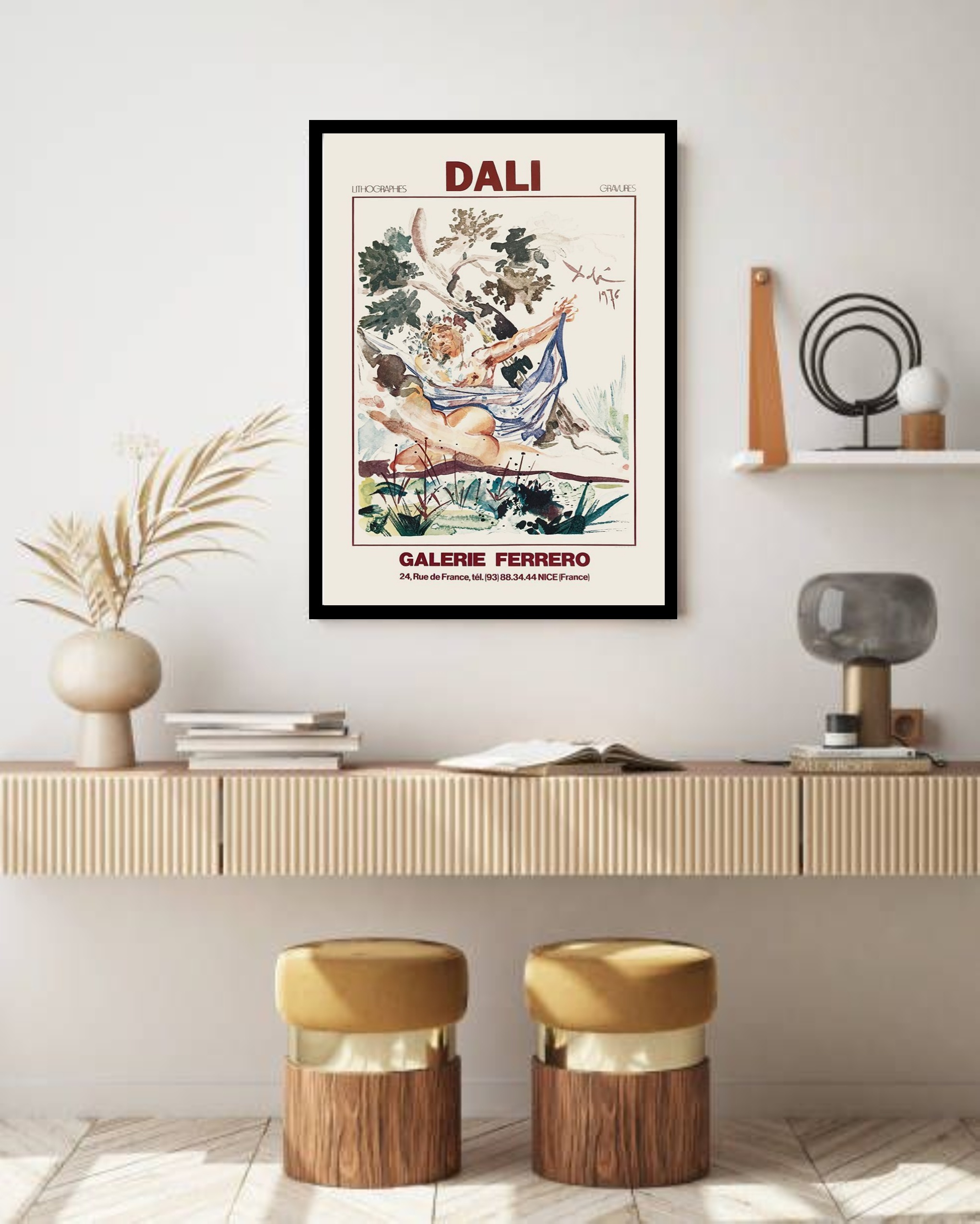 Quadro Decorativo Poster Obra Dali - 70x50 cm