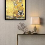 Quadro Decorativo Gustav Klimt Abraço - 70x50 cm