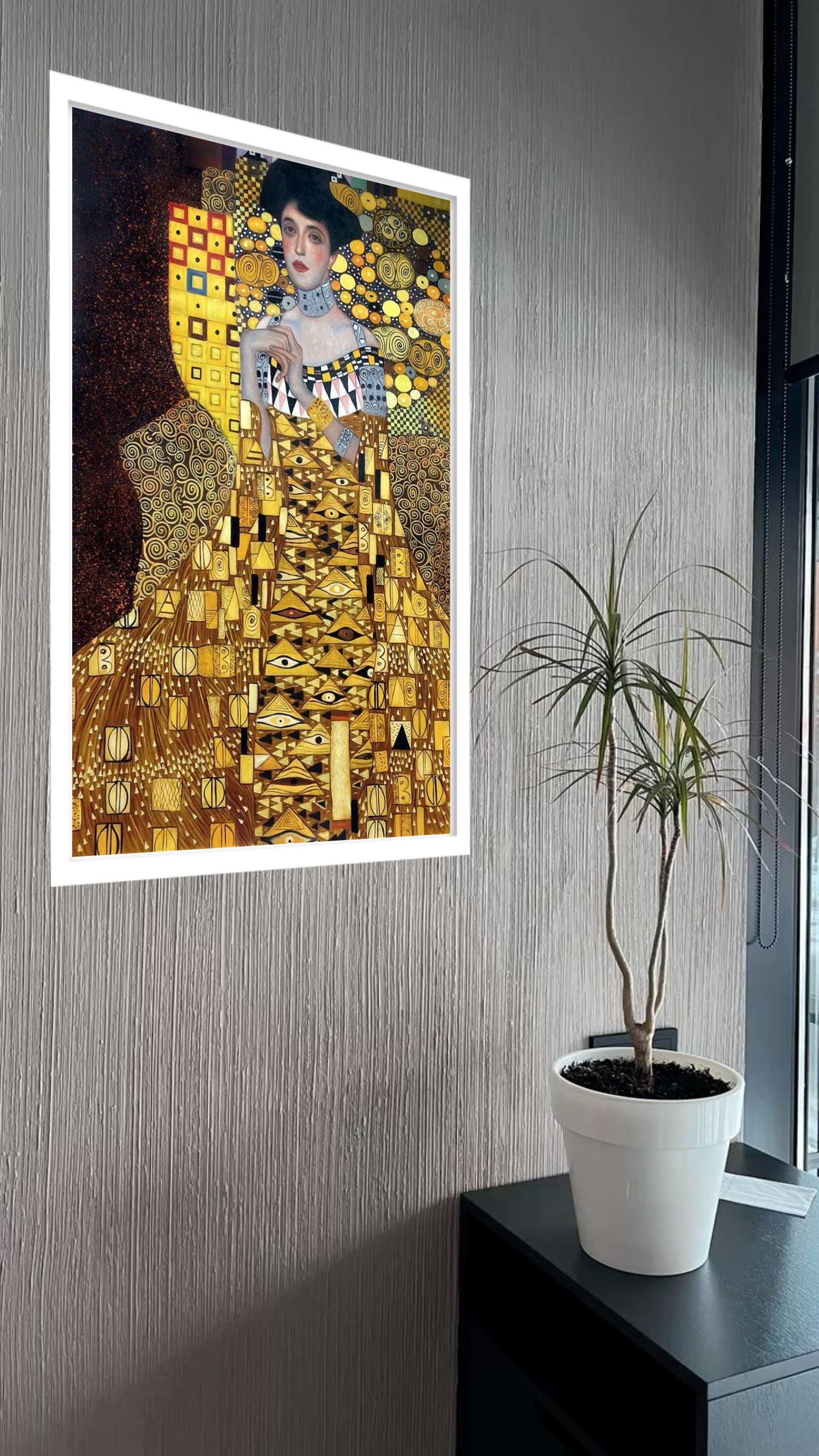 Quadro Decorativo Gustav Klimt Adele - 70x50 cm