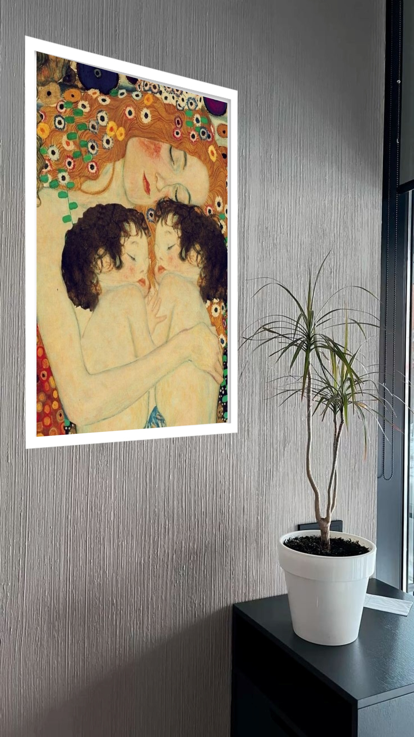 Quadro Decorativo Gustav Klimt Idades - 70x50 cm