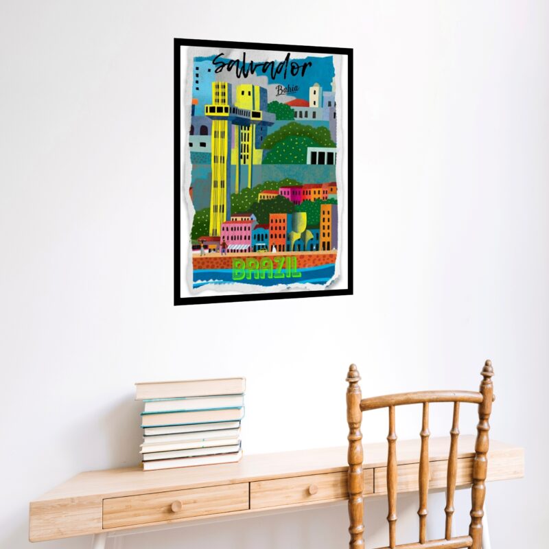 Quadro Decorativo Poster Salvador Bahia - 70x50 cm