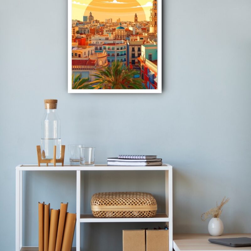 Quadro Decorativo Poster Valencia Spain - 70x50 cm