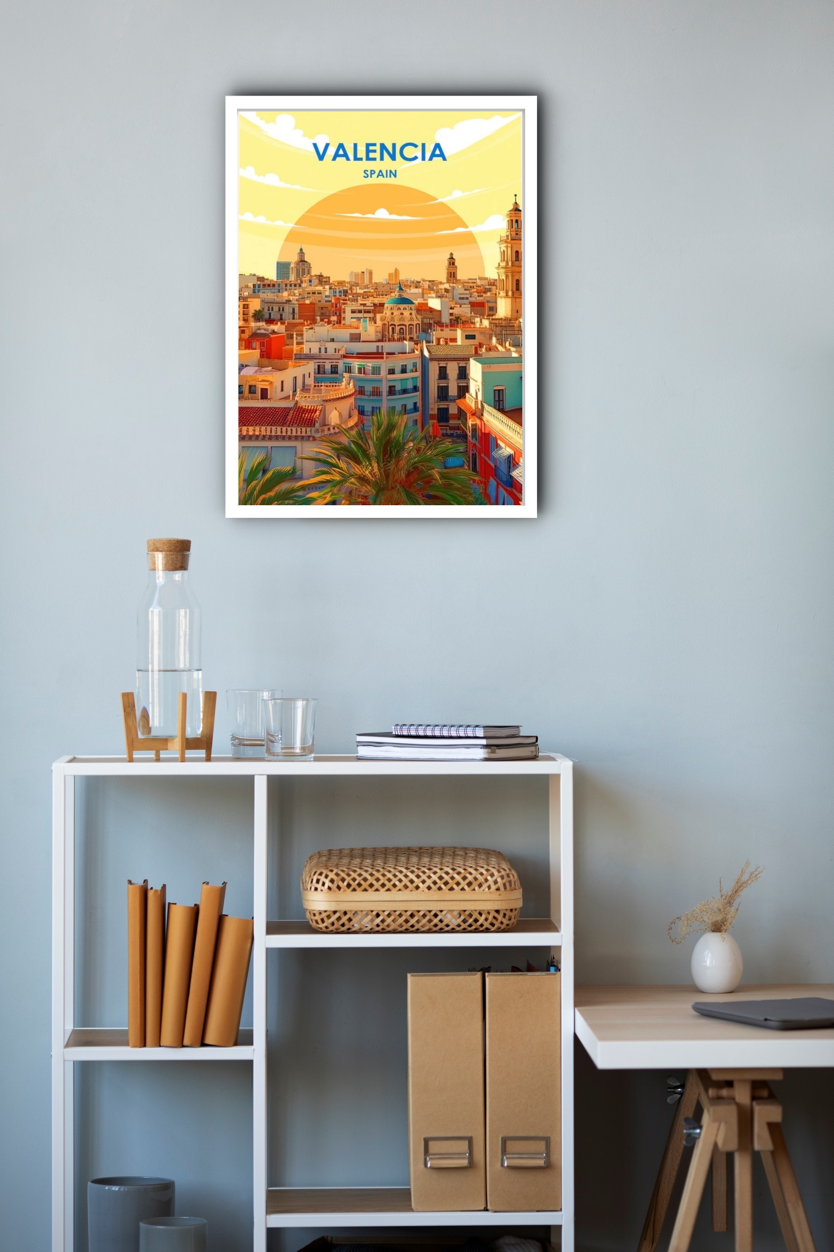 Quadro Decorativo Poster Valencia Spain - 70x50 cm