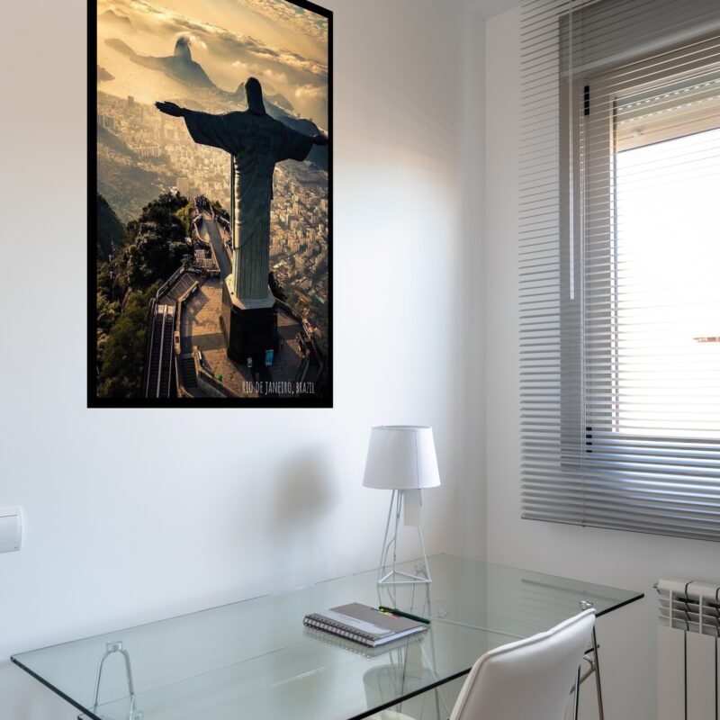 Quadro Decorativo Rio de Janeiro Cristo Redentor - 70x50 cm
