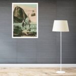 Quadro Decorativo Rio de Janeiro Retrô Pão de Açúcar-70x50cm
