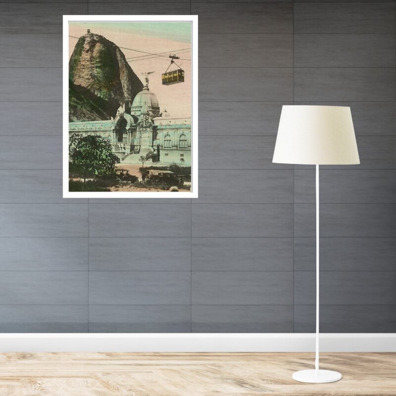 Quadro Decorativo Rio de Janeiro Retrô Pão de Açúcar-70x50cm