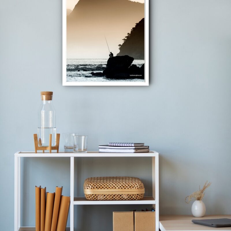 Quadro Decorativo RiodeJaneiro Pesca Cristo Redentor-70x50cm