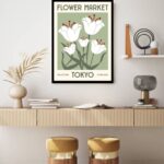 Quadro Decorativo Tokyo Flower Market - 70x50 cm