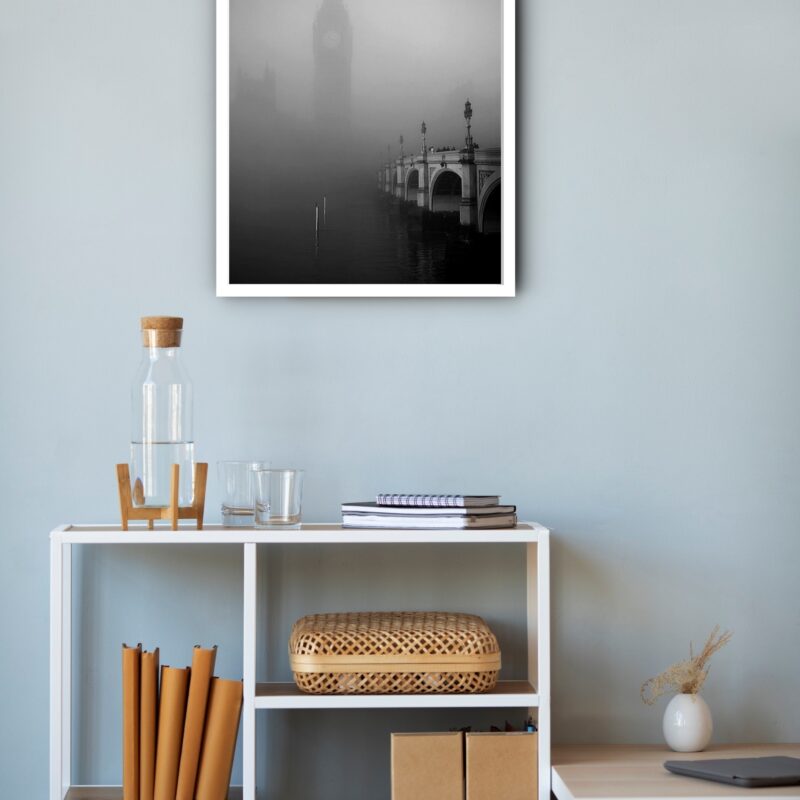 Quadro Decorativo Tower Bridge Neblina Londres - 70x50 cm
