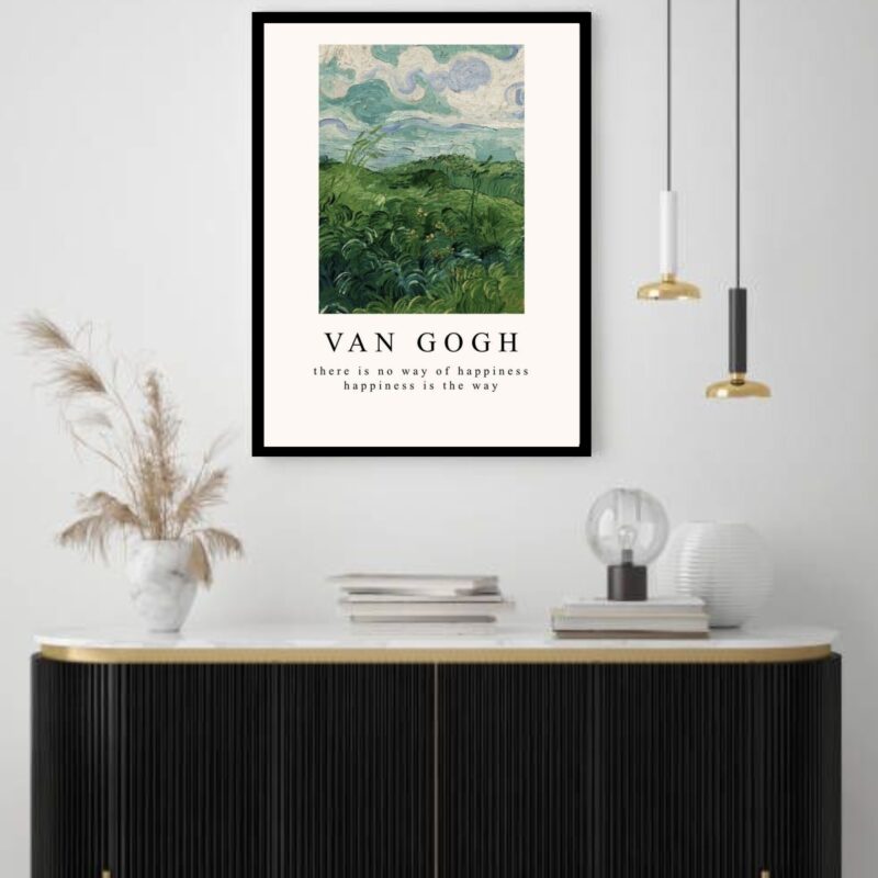 Quadro Decorativo Van Gogh Campo - 70x50 cm