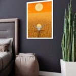 Quadro Decorativo Van Gogh Campo Trigo - 70x50 cm
