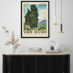 Quadro Decorativo Van Gogh Cypresses - 70x50 cm