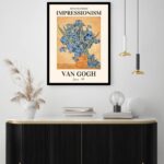 Quadro Decorativo Van Gogh Lilises - 70x50 cm