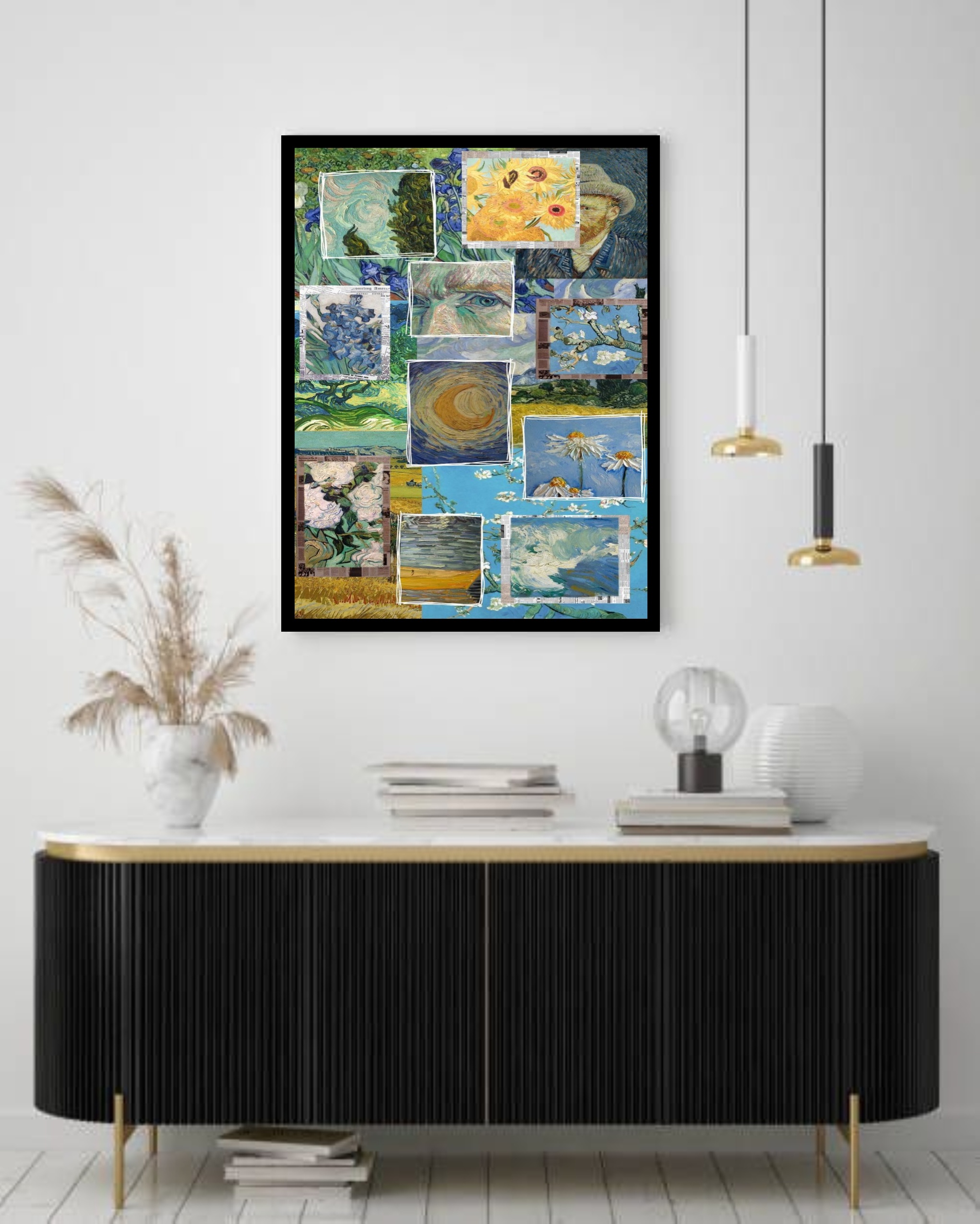 Quadro Decorativo Van Gogh Obras - 70x50 cm