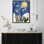 Quadro Decorativo Van Gogh Noite Estrelada - 70x50 cm