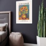 Quadro Decorativo Van Gogh Vaso - 70x50 cm