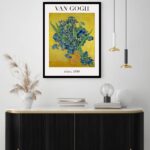 Quadro Decorativo Van Gogh Vaso Planta - 70x50 cm