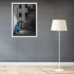 Quadro Decorativo Vespa Azul - 70x50 cm
