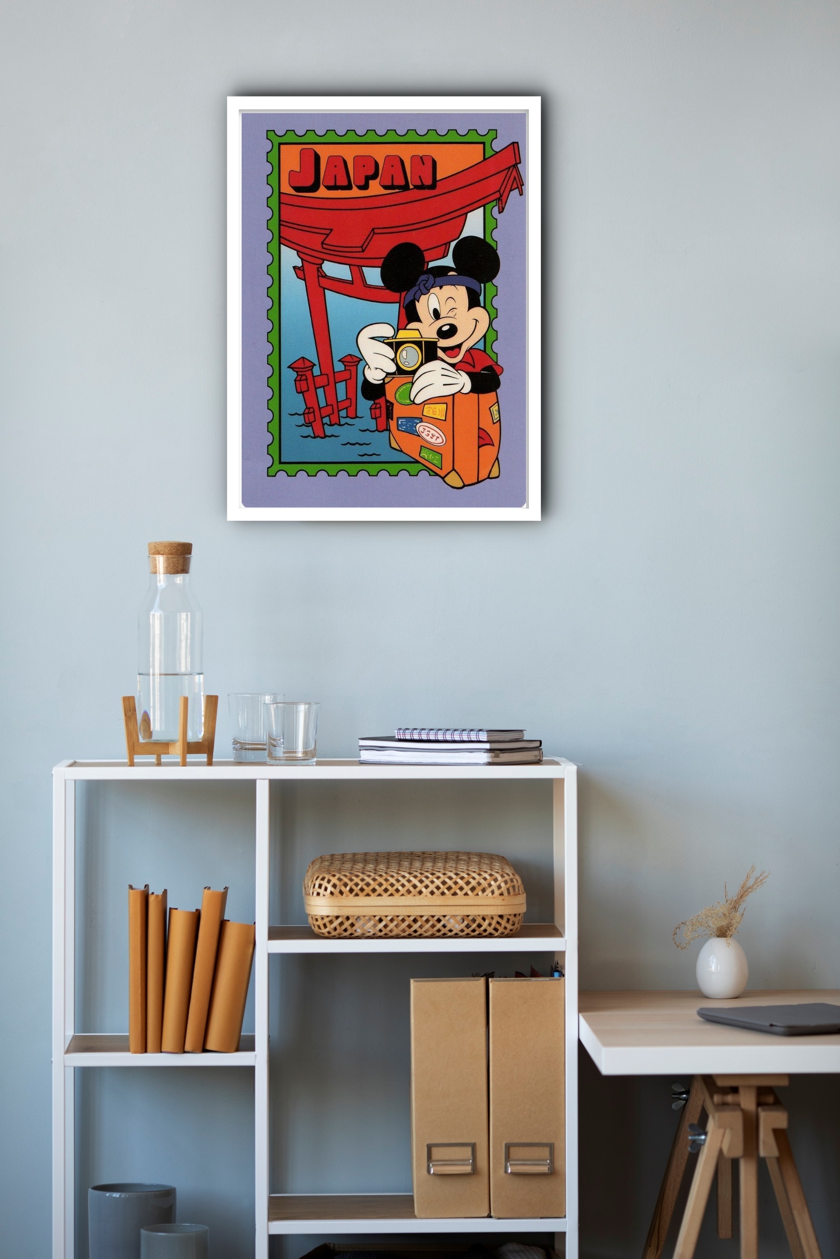 Quadro Decorativo Viagem Para Japão - 70x50 cm