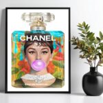 Quadro Fashion Audrey Perfume Famoso