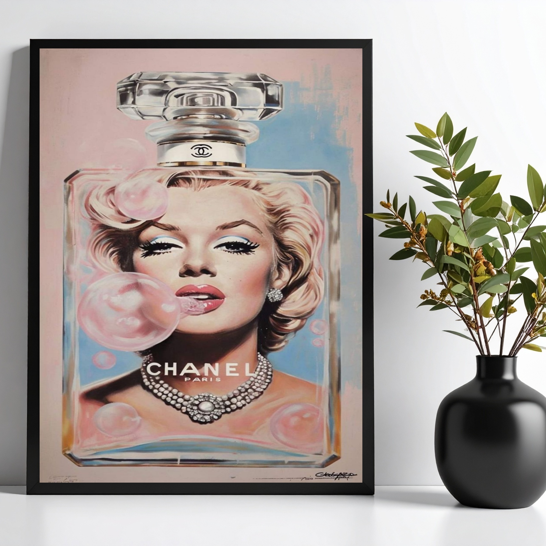 Quadro Fashion Marilyn Perfume Famoso