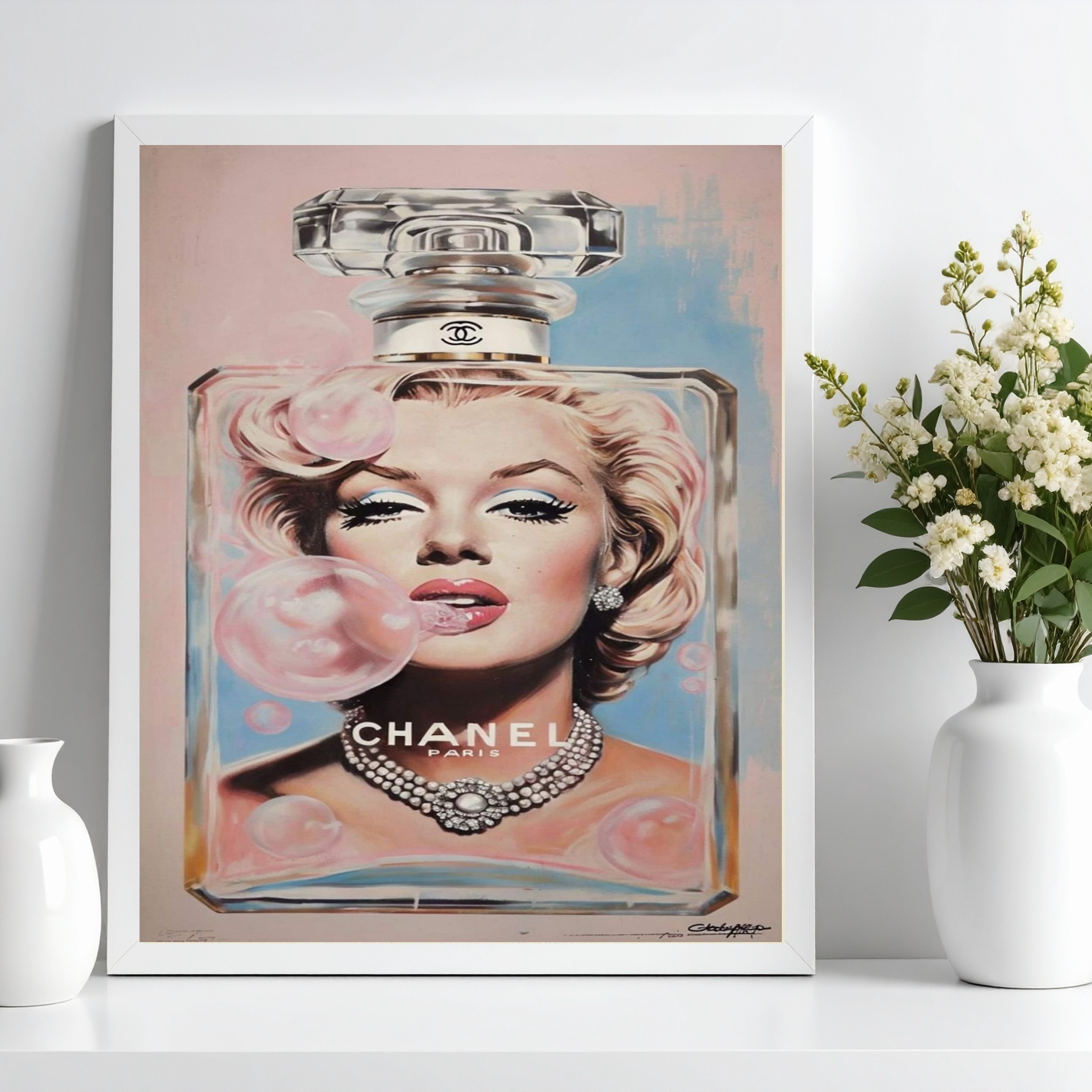 Quadro Fashion Marilyn Perfume Famoso b