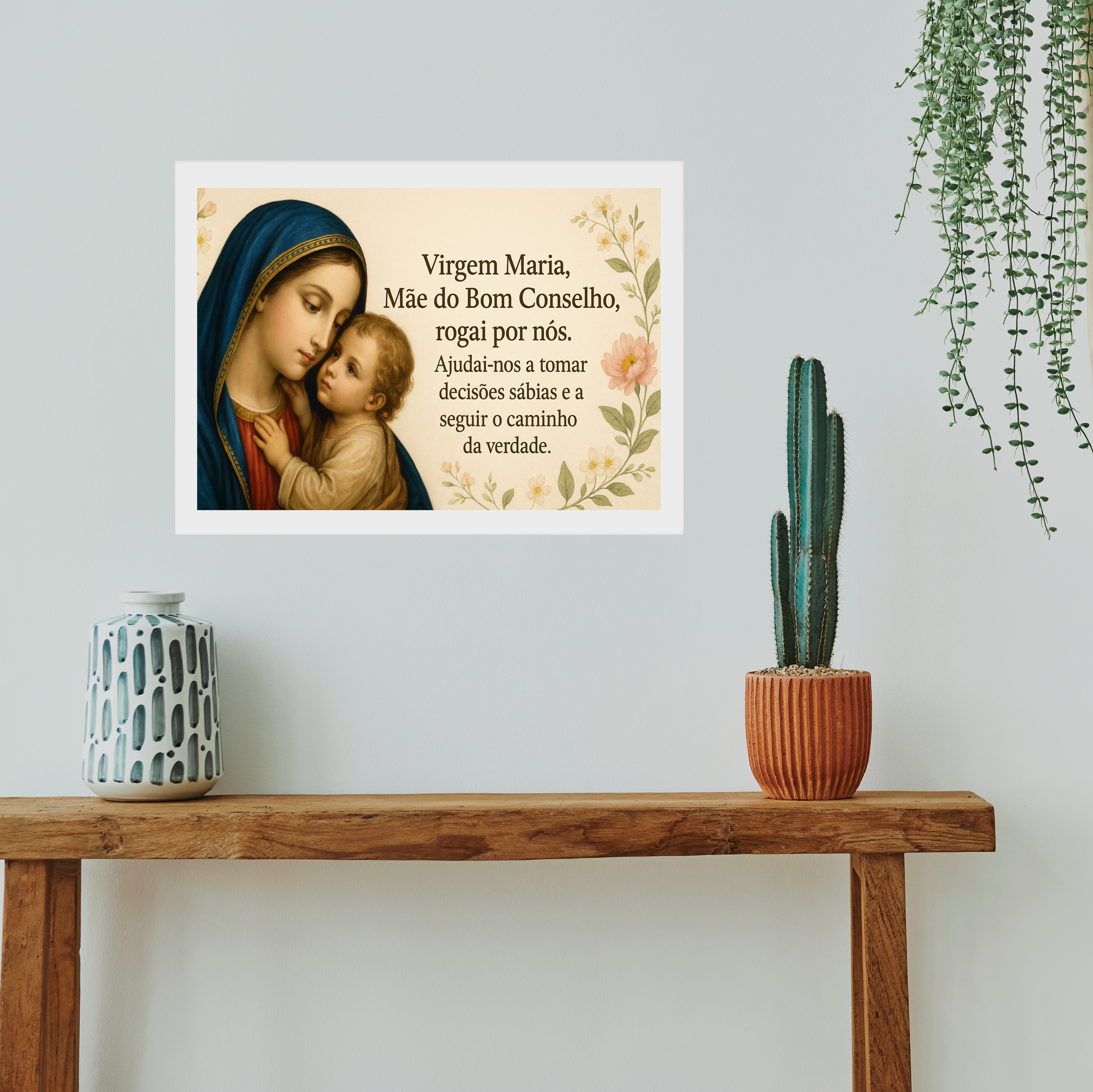 Quadro Horizontal Nossa Senhora Do Bom Conselho b
