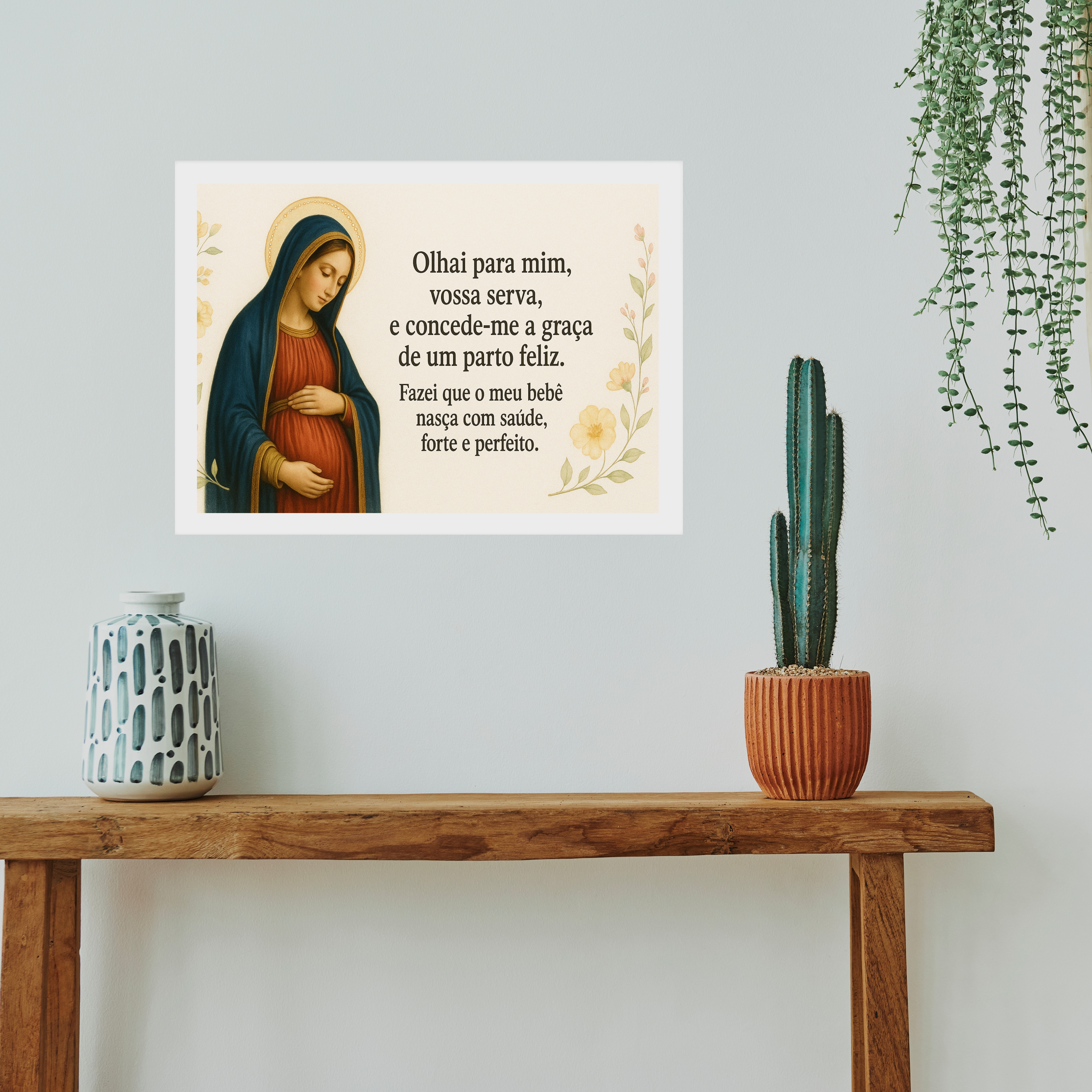 Quadro Nossa Senhora Do Bom Parto - Oração b