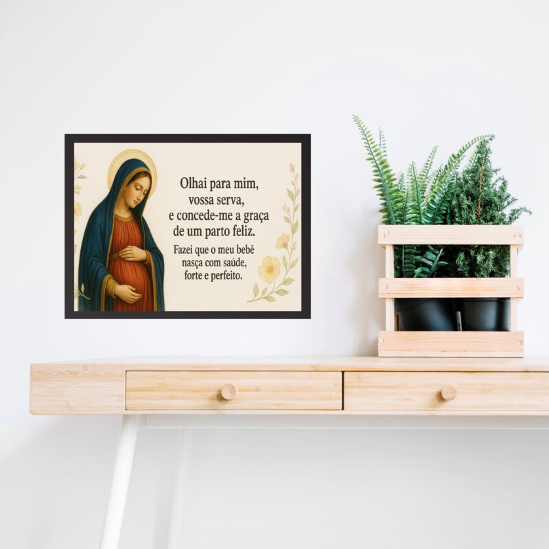Quadro Nossa Senhora Do Bom Parto - Oração