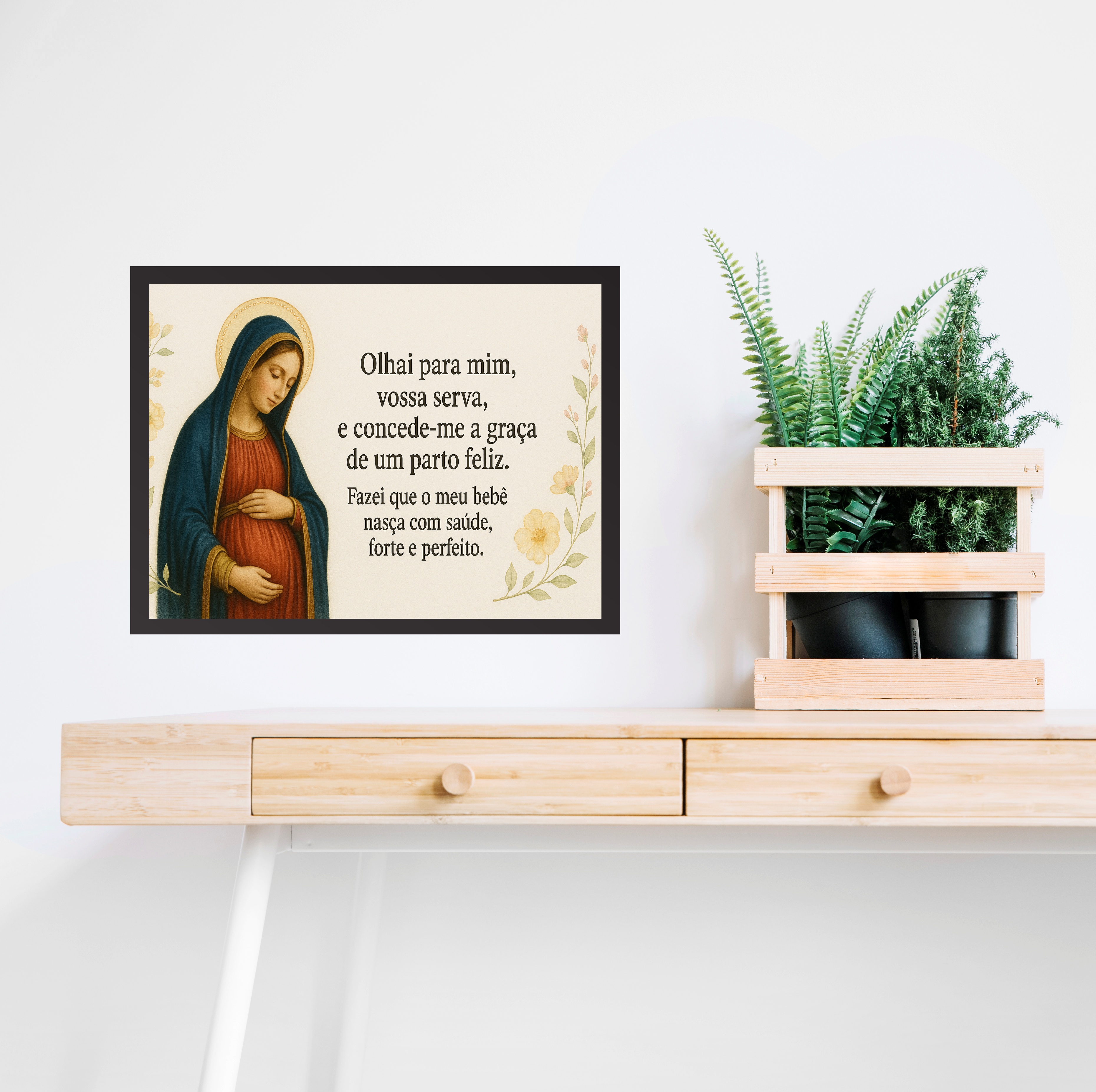 Quadro Nossa Senhora Do Bom Parto - Oração