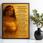 Quadro Oração Oxum - Prosperidade