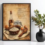 Quadro Para Cozinha Vintage - Ingredientes
